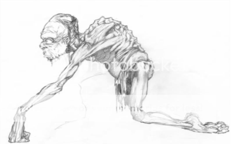Gollum Dibujos Para el Diseño de la Pelicula Gollum Dibujos Para el Diseño de la Pelicula