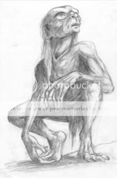 Gollum Dibujos Para el Diseño de la Pelicula Gollum Dibujos Para el Diseño de la Pelicula