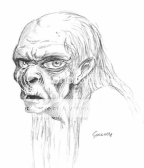 Gollum Dibujos Para el Diseño de la Pelicula Gollum Dibujos Para el Diseño de la Pelicula